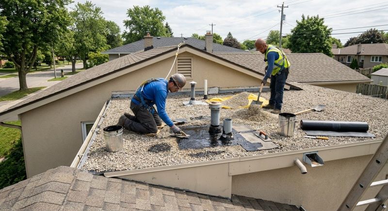 Our team working on Roofing Service projects in Addison County, VT