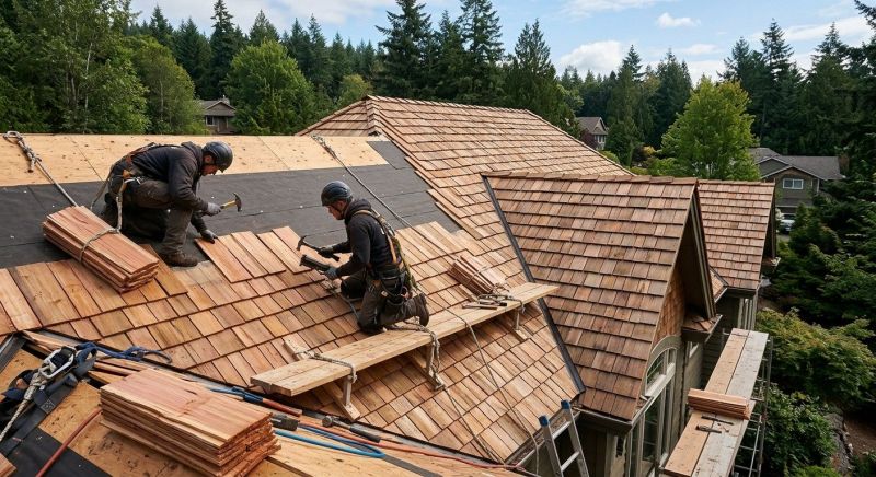 Cedar Roof Installation in Bristol, VT