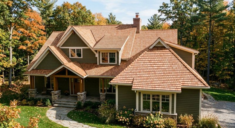 Cedar Roof Installation in Huntington, VT