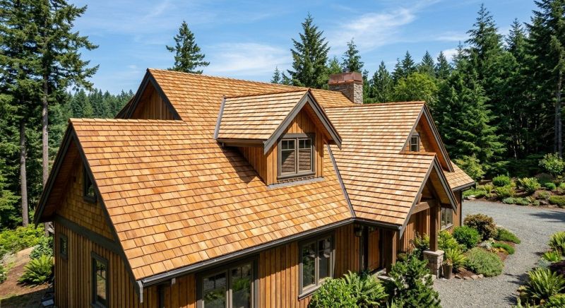 Cedar Roof Installation in Middlebury, VT