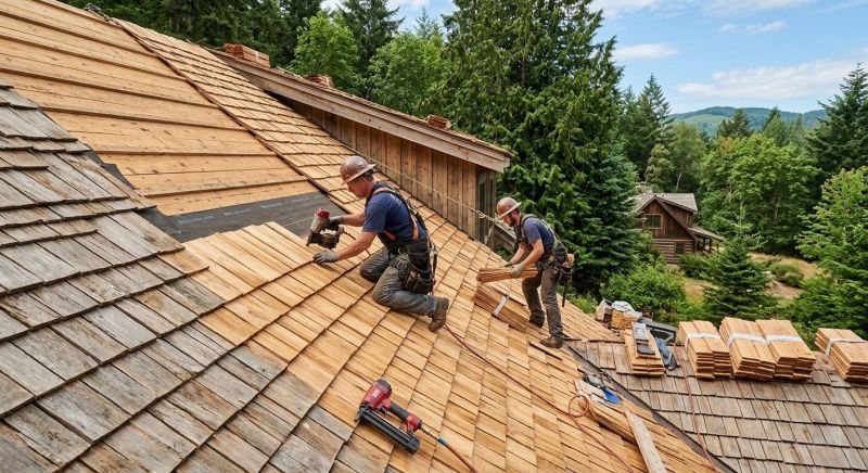 Cedar Roof Installation in Vergennes, VT