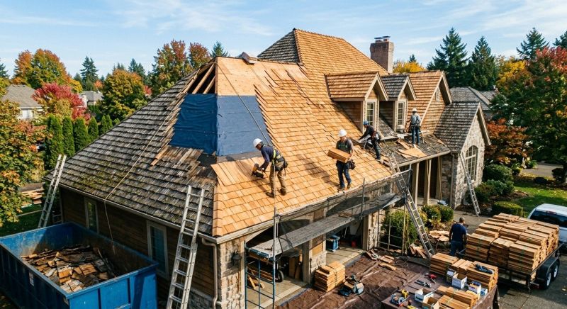 Cedar Shingles Replacement in Huntington, VT