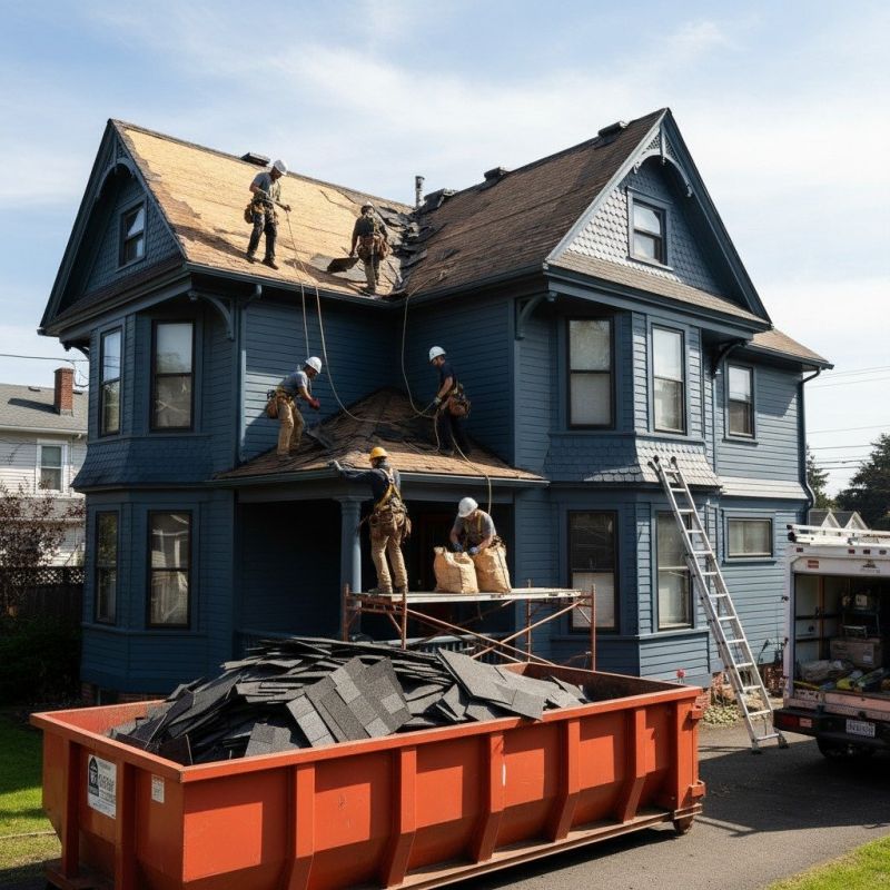 Damaged Roof Replacement in Brandon, VT