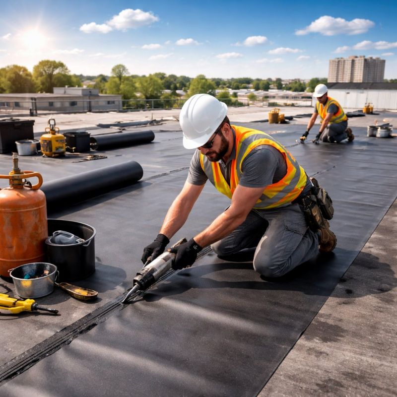 Epdm Roof Installation in Middlebury, VT