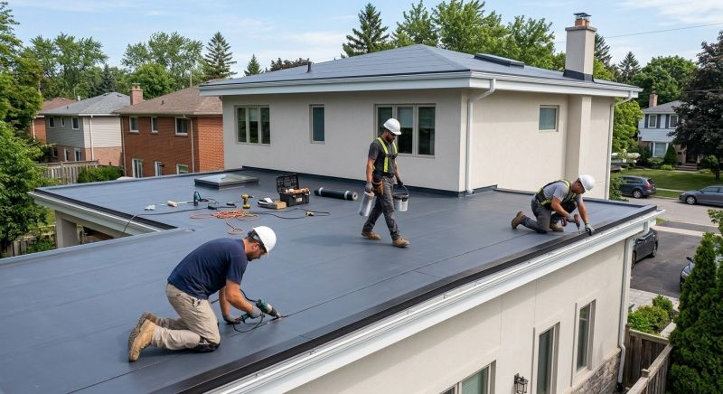 Flat Roof Installation in Brandon, VT