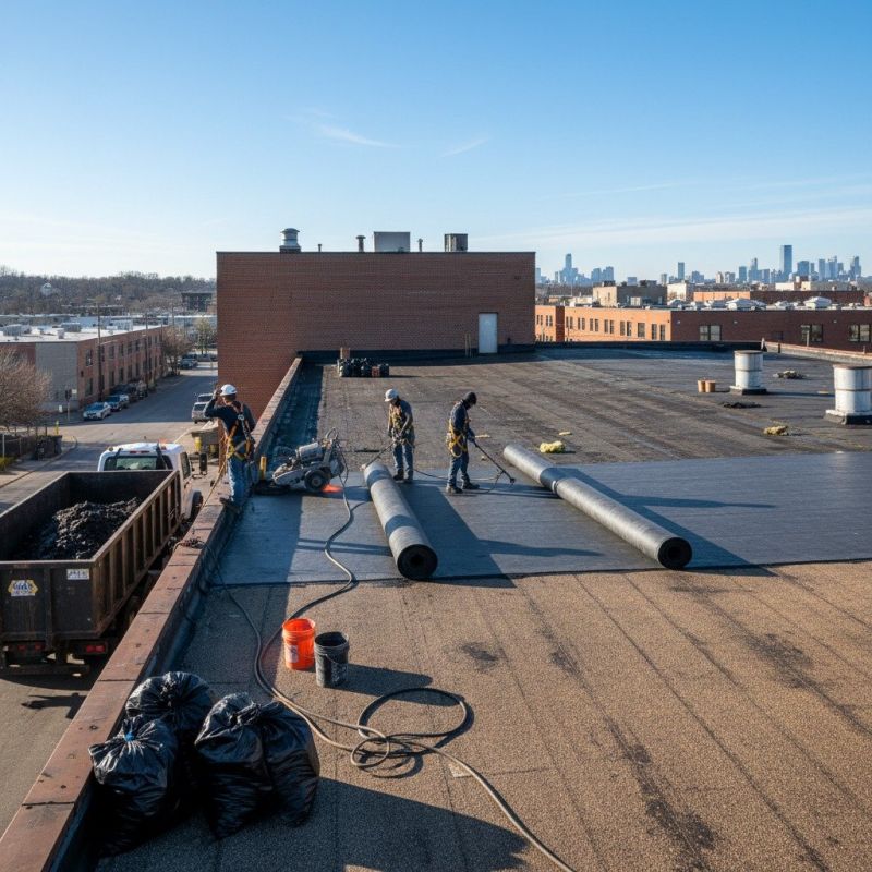 Flat Roof Replacement in Huntington, VT