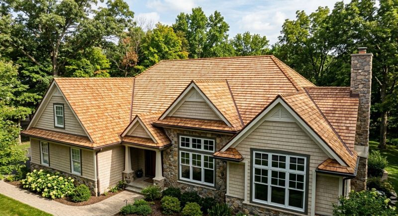 Natural Wood Roof Installation in Addison County, VT