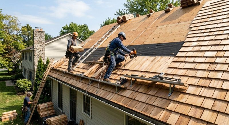 Shake Roof Replacement in Pittsfield, VT