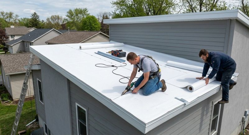 Single Ply Roof Installation in Bristol, VT