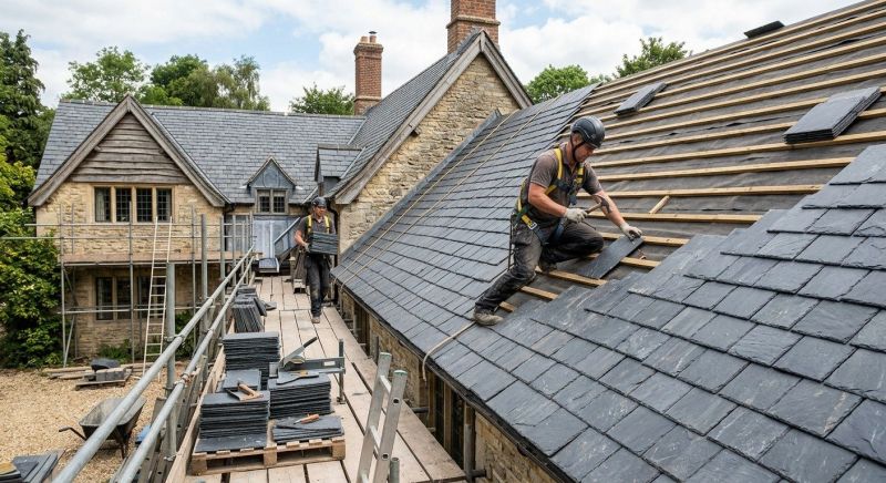 Slate Roof Construction in Addison County, VT