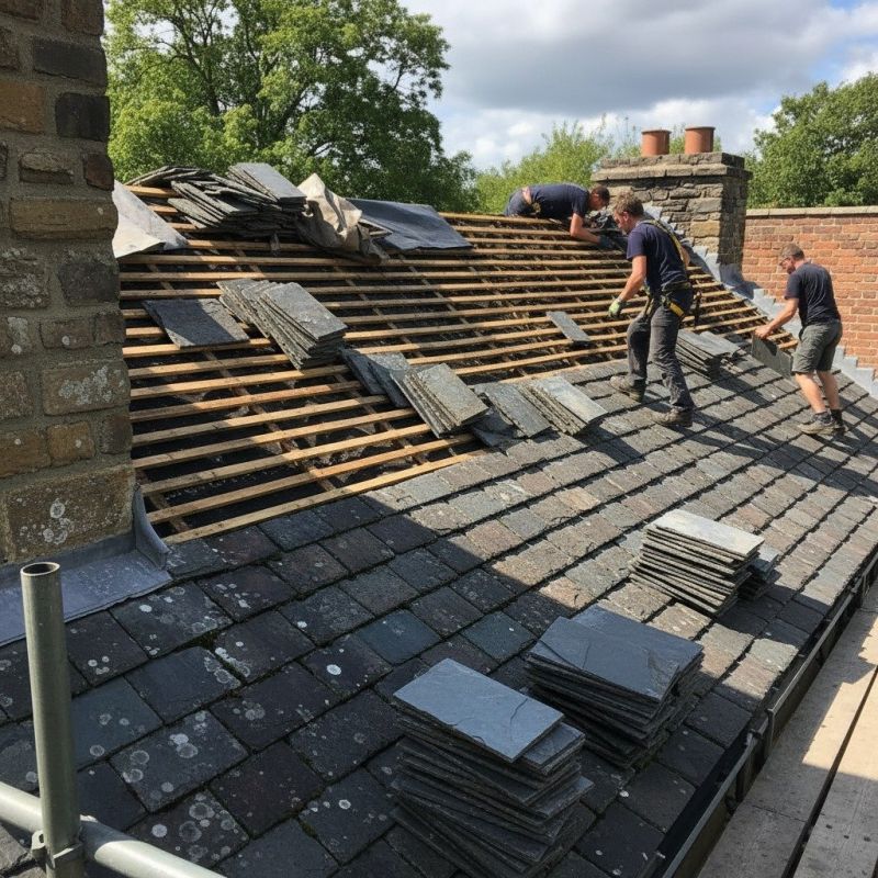 Slate Roof Replacement in Middlebury, VT