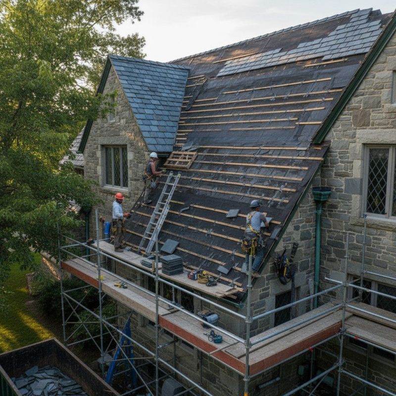 Slate Roof Replacement in Vergennes, VT