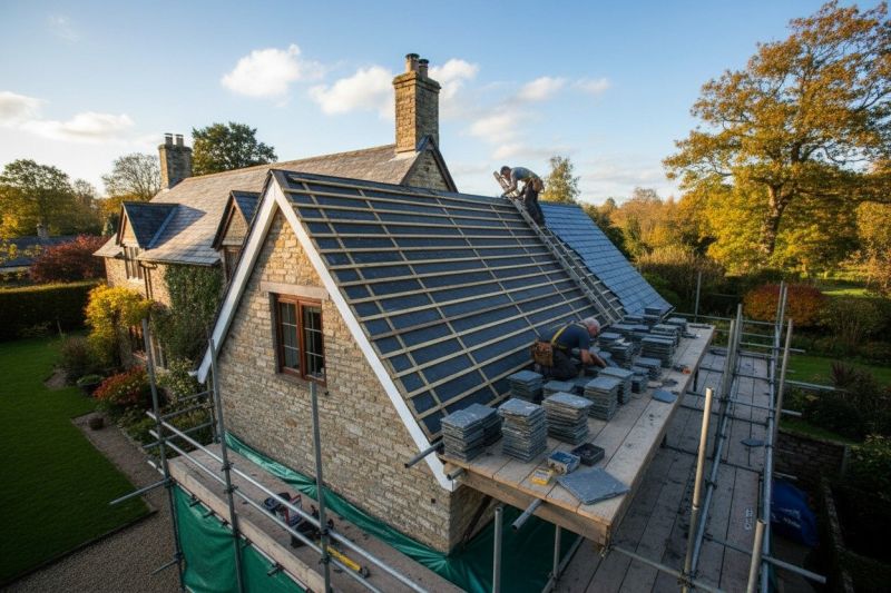 Slate Roof Replacement in Waitsfield, VT