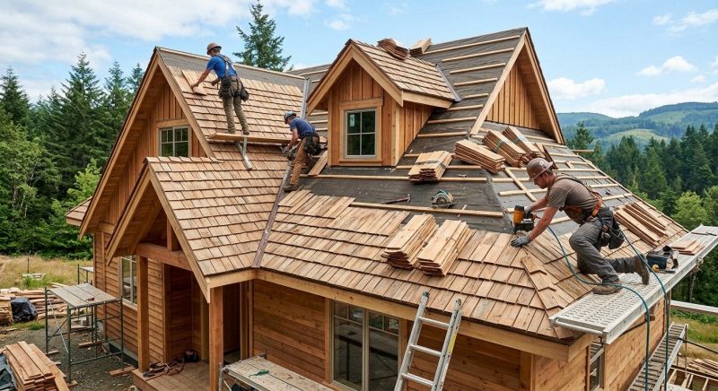 Wood Roofing Installation in Brandon, VT